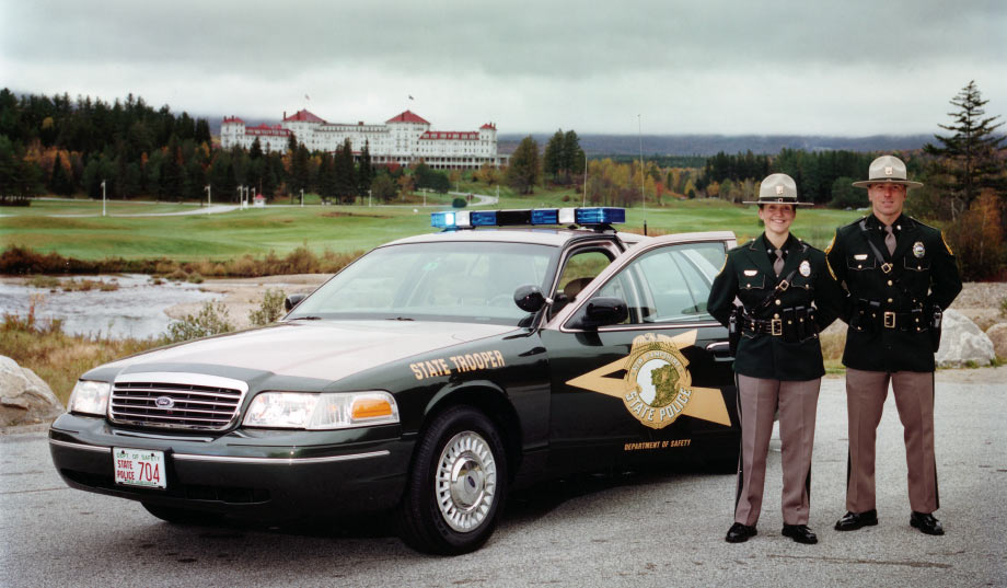 New Hampshire police car