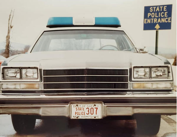 New Hampshire police car