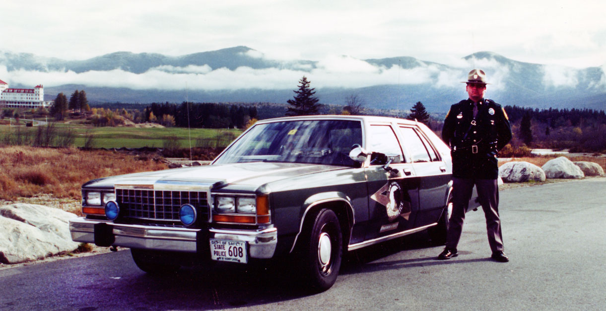 New Hampshire police car