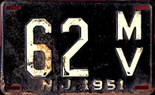 New Jersey license plate image