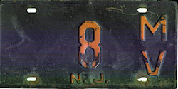 New Jersey license plate image