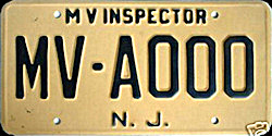 New Jersey license plate image