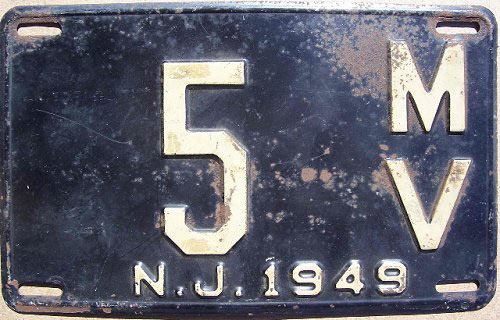 New Jersey license plate image