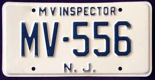 New Jersey license plate image