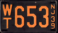 New Jersey license plate image