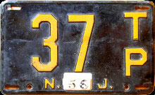 New Jersey license plate image