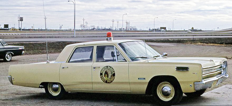 North Dakota police license plate