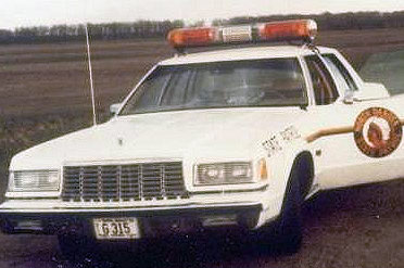 North Dakota police license plate