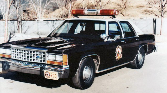 North Carolina police license plate