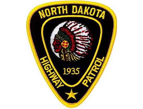 North Dakota police license plate