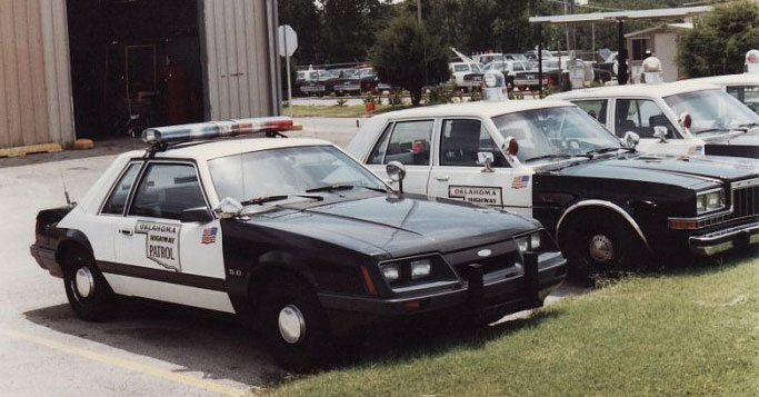 Oklahoma police license plate