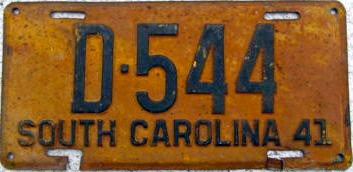 SouthCarolina  police license plate