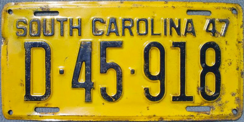 SouthCarolina  police license plate