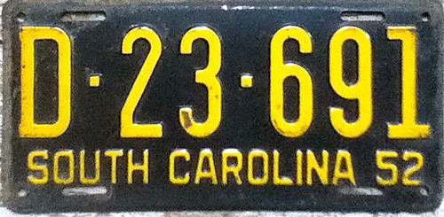 SouthCarolina  police license plate