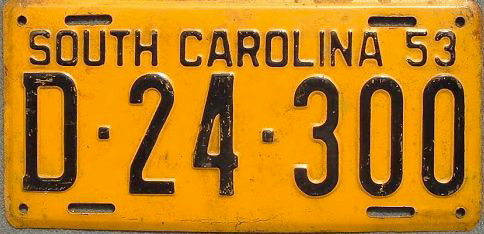 SouthCarolina  police license plate