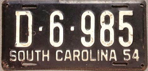 SouthCarolina  police license plate