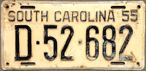 SouthCarolina  police license plate