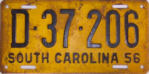 SouthCarolina  police license plate