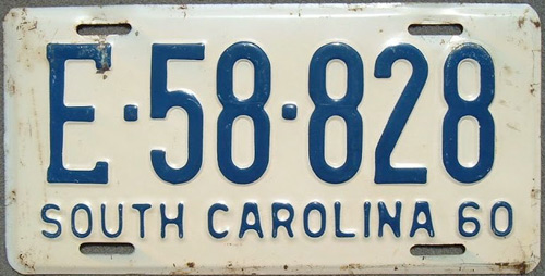 SouthCarolina  police license plate