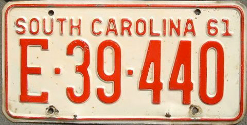 SouthCarolina  police license plate