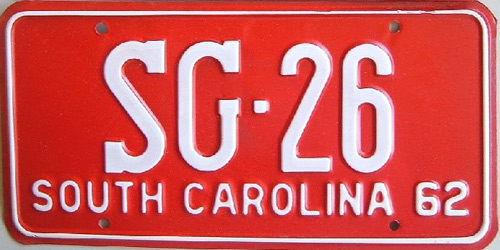 SouthCarolina  police license plate