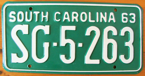 SouthCarolina  police license plate