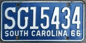 SouthCarolina  police license plate