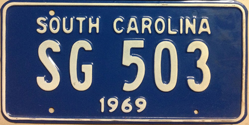 SouthCarolina  police license plate