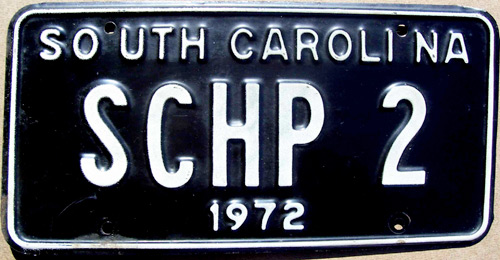 SouthCarolina  police license plate