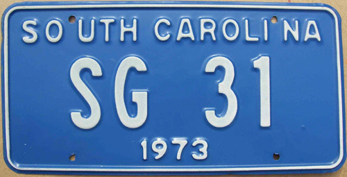 SouthCarolina  police license plate