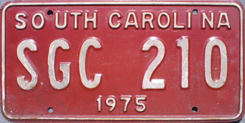 SouthCarolina  police license plate