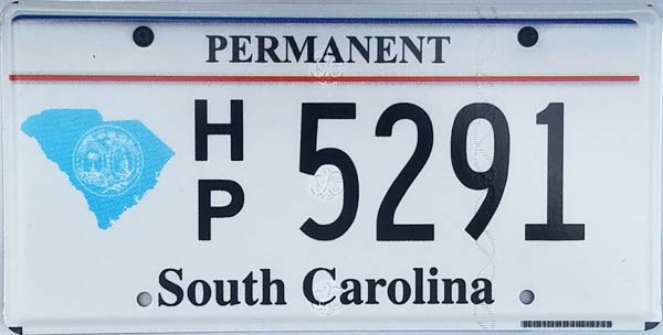 SouthCarolina  police license plate