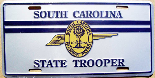 SouthCarolina  police license plate