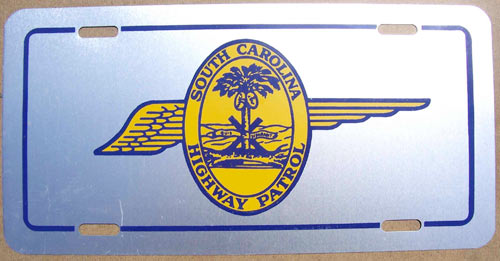 SouthCarolina  police license plate