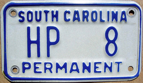 SouthCarolina  police license plate