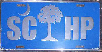 SouthCarolina  police license plate