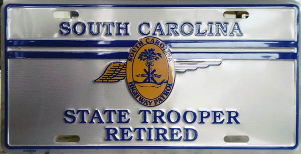 SouthCarolina  police license plate