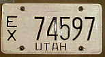 Utah  police license plate image