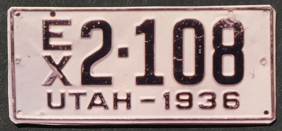 Utah  police license plate image