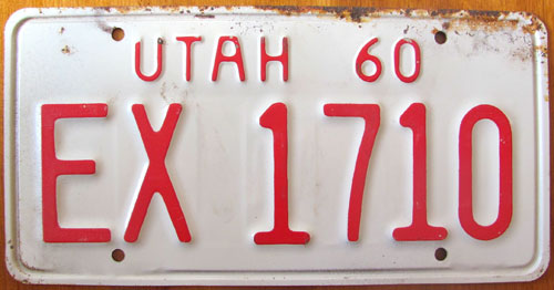 Utah  police license plate image