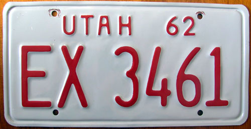 Utah  police license plate image