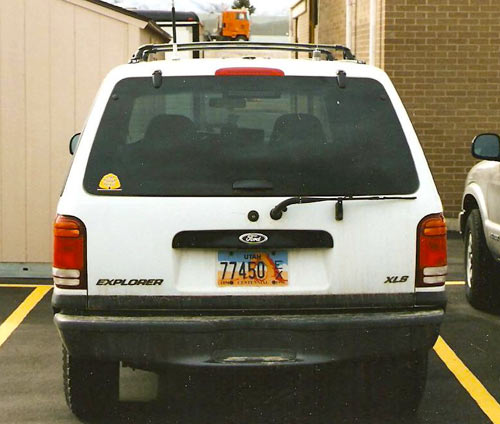 Utah  police license plate image