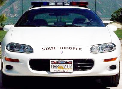 Utah  police license plate image