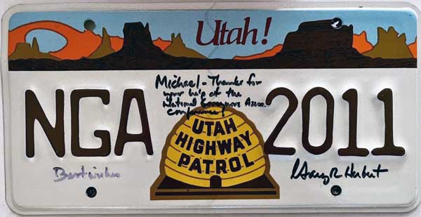 Utah  police license plate image