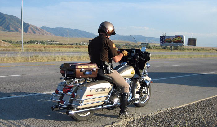 Utah  police license plate image