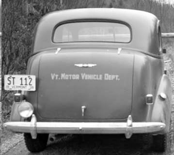 Vermont  police license plate image