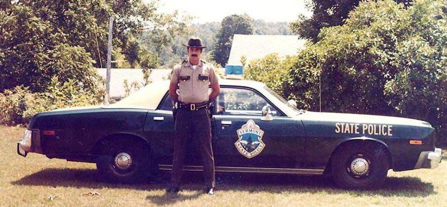 Vermont  police license plate image