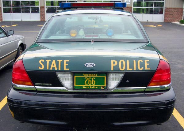 Vermont  police license plate image